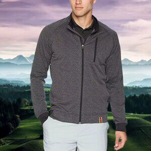 Adidas Golf Adicross Icon Breathable Full Zip Jacket Men's Size S Black/Gray NWT